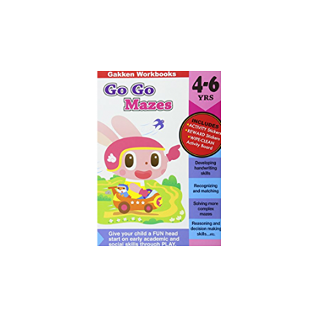 LIBRO GO GO MAZES 4-6 AÑOS