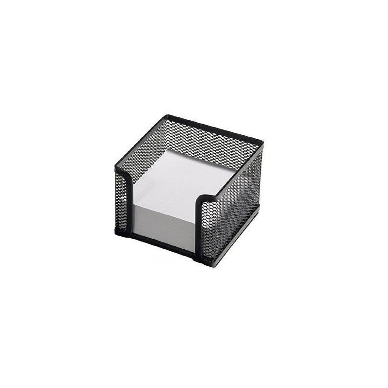 CUBO PORTANOTAS METALICO NEGRO