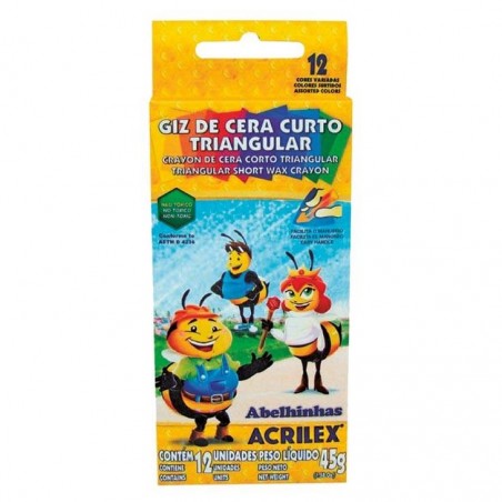 CRAYOLA ACRILEX CORTA TRIANGULAR X 12 COL. 9412