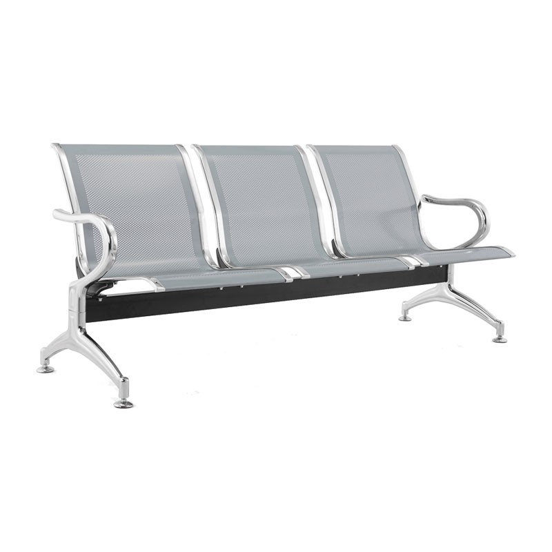 SILLA TANDEM 3 ASIENTOS SJ820-SL GRIS CONSUMER