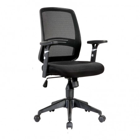 SILLA DE OFICINA GIRATORIA 2012 - 2555G NEGRO CONSUMER