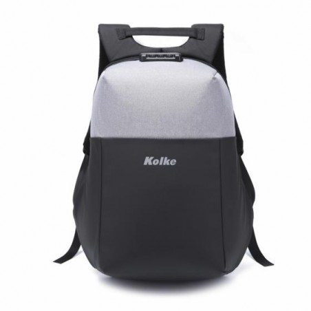 MOCHILA KOLKE KVM-532 15.6" BICOLOR GRIS Y NEGRA