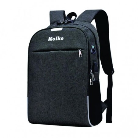 MOCHILA KOLKE KVM-339 CON CANDADO GRIS OSCURO