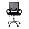 SILLA DE OFICINA GIRATORIA LEVEL NEGRO LVS-001