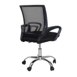 SILLA DE OFICINA GIRATORIA LEVEL NEGRO LVS-001