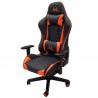 SILLA GAMER MTEK MK02-O AJUSTABLE NEGRO/NARANJA