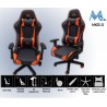 SILLA GAMER MTEK MK02-O AJUSTABLE NEGRO/NARANJA