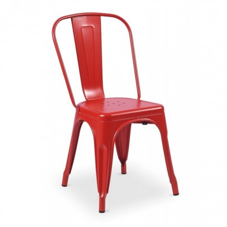 SILLA FIJA LEVEL TOLIX ROJO LVS-012