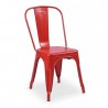 SILLA FIJA LEVEL TOLIX ROJO LVS-012