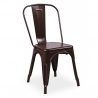 SILLA FIJA LEVEL TOLIX MARRON LVS-014