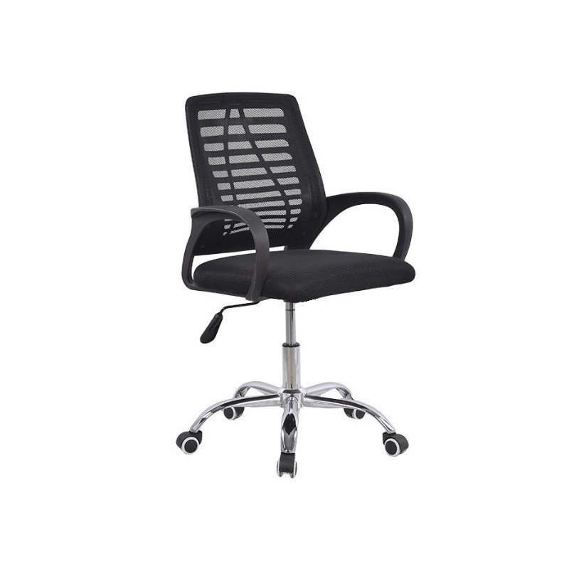 SILLA DE OFICINA GIRATORIA LEVEL VIENA 3324 NEGRO LVS-023