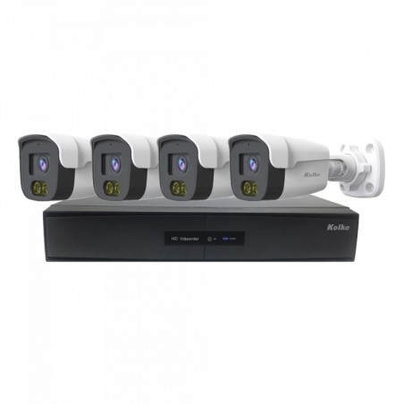 KIT DE CAMARAS KOLKE KUK-626 4CH 2MP/H 265 DVR