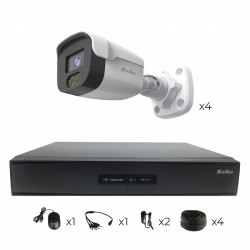 KIT DE CAMARAS KOLKE KUK-626 4CH 2MP/H 265 DVR