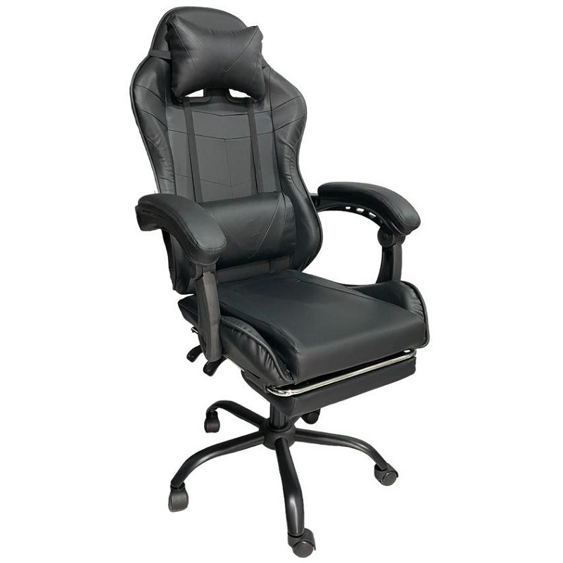 SILLA GAMER LEVEL RACER PRO C/ POSAPIES NEGRO