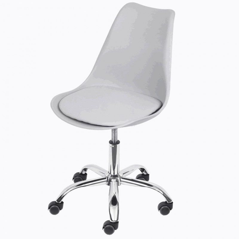 SILLA DE OFICINA GIRATORIA LEVEL TULIP C/ RUEDAS 1108R (GR) LVS-081