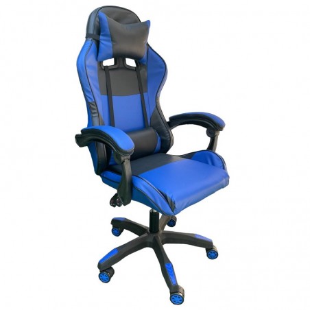 SILLA GAMER NEW RACER NEGRO/AZUL