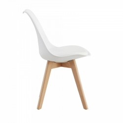 SILLA FIJA LEVEL TULIP BLANCA LVS-021