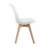 SILLA FIJA LEVEL TULIP BLANCA LVS-021