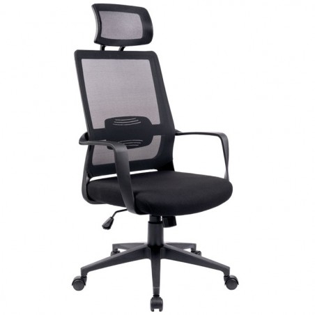 SILLA DE OFICINA GIRATORIA EJECUTIVA CMR-SE 8955 NEGRO CONSUMER