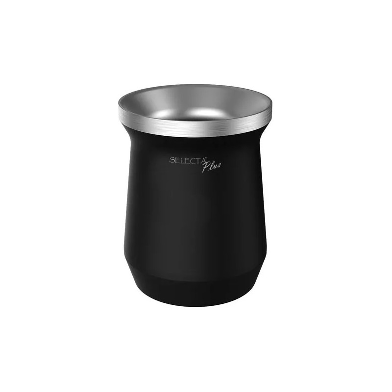 MATE 230ML ACERO INOXIDABLE NEGRO SELECTA