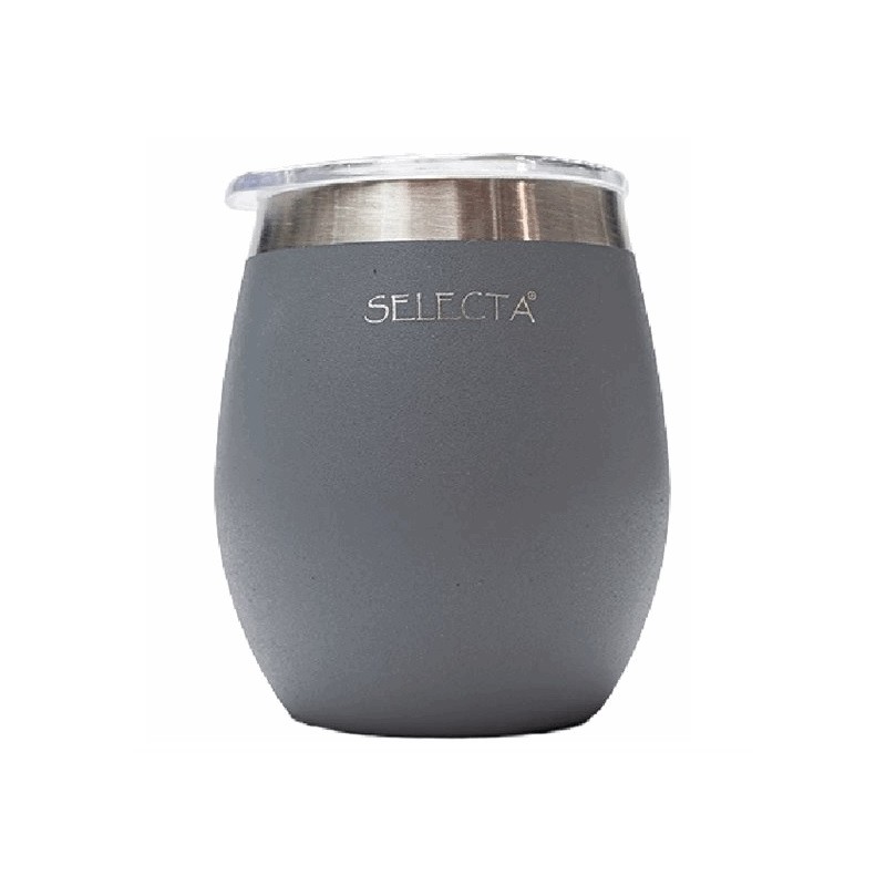 MATE 240ML DOBLE PARED GRIS AQUA SELECTA