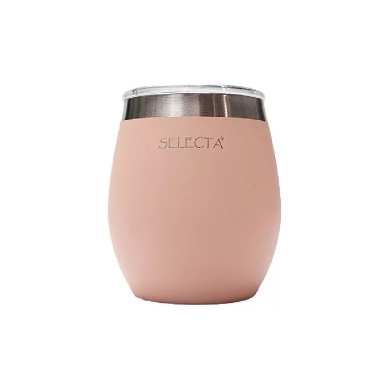 MATE 240ML DOBLE PARED ROSA AQUA SELECTA