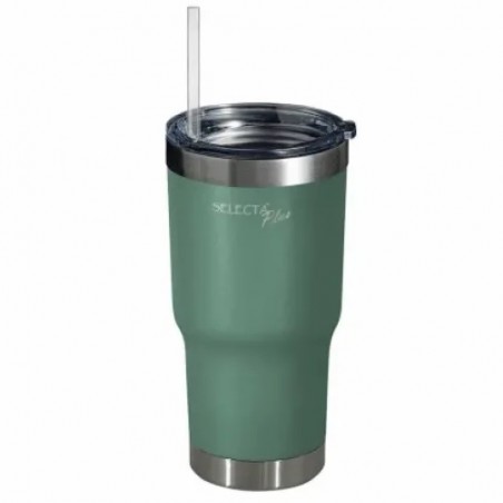 VASO TERMICO C/ SORBITO 560ML AC.INOX VERDE SELECTA