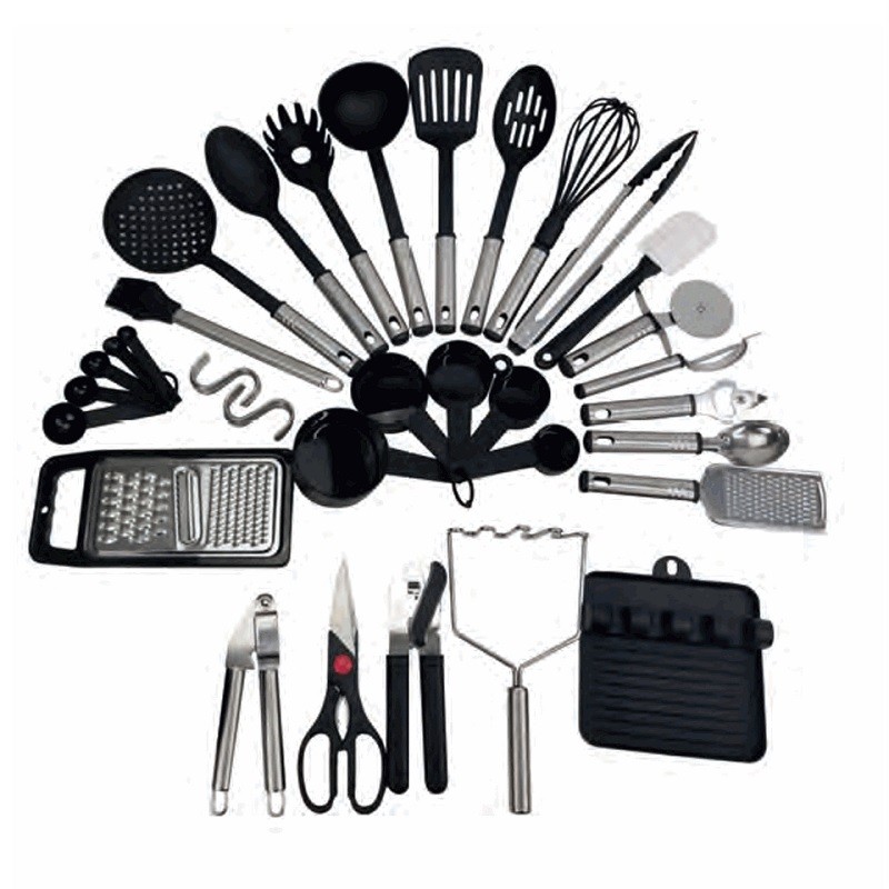 KIT UTENSILIOS DE COCINA CON SOPORTE 40 PCS CROIX