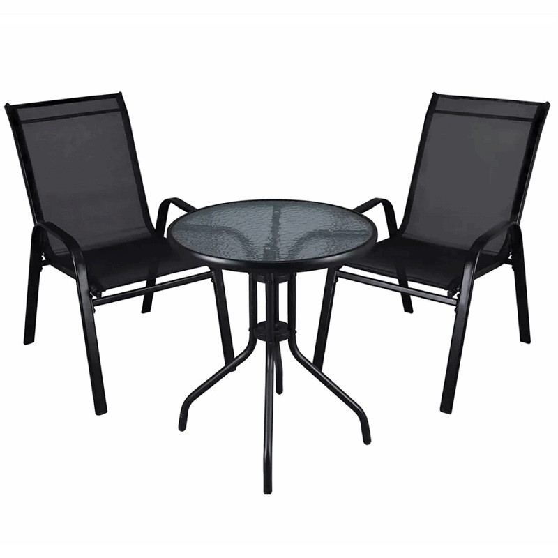 JUEGO DE MESA + SILLAS D60CM EM-6021HESX0099