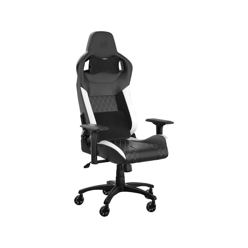 SILLA GAMER CORSAIR T1 CF-9010060-W BLACK/WHITE