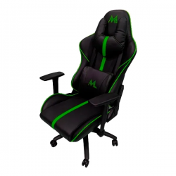 SILLA GAMER MTEK MK02-G NEGRO/VERDE