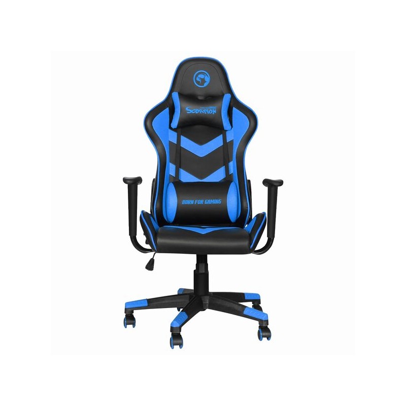 SILLA GAMER MARVO CHAIR CH-106 BU NEGRO/AZUL