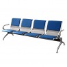 SILLA DE ESPERA TANDEM 4 CUERPOS CENTURY (ALMOHADON AZUL) LEVEL LVS-096