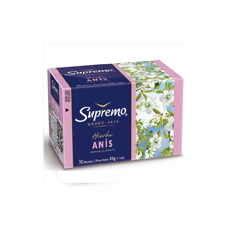 TE SUPREMO ANIS X 20 UNIDADES