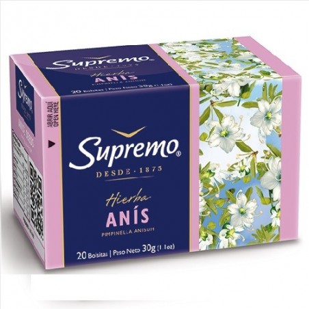 TE SUPREMO ANIS X 20 UNIDADES